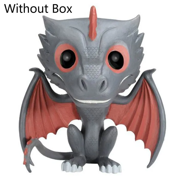 FUNKO POP оригинальная Игра престолов Коллекция Модель игрушки дрогон VISERION RHAEGAL JON снежные фигурки кукол игрушка - Цвет: No Box