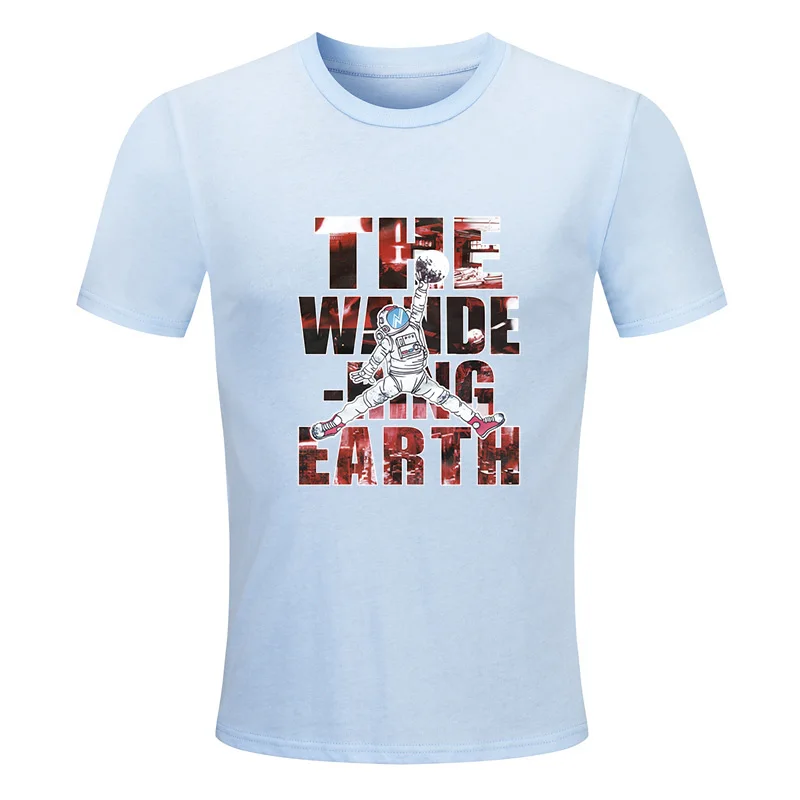 Лето 2019 новый корейский тренд Печатный свободный короткий рукав Мужская