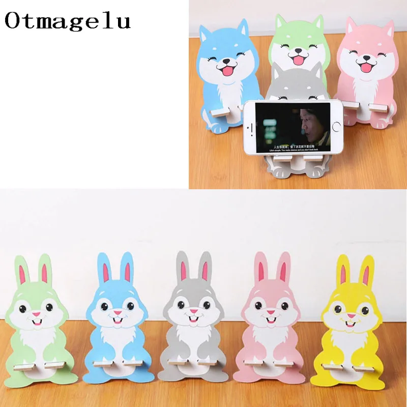 1 шт. деревянная Портативная подставка для планшета съемный держатель милый