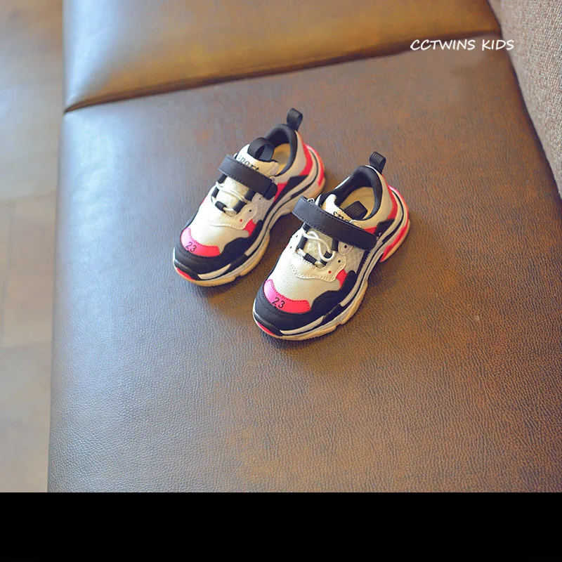 CCTWINS KIDS/ г.; Весенняя сетчатая обувь для маленьких мальчиков; Детские Модные Повседневные спортивные кроссовки для маленьких девочек; Брендовые спортивные кроссовки белого цвета; F2061