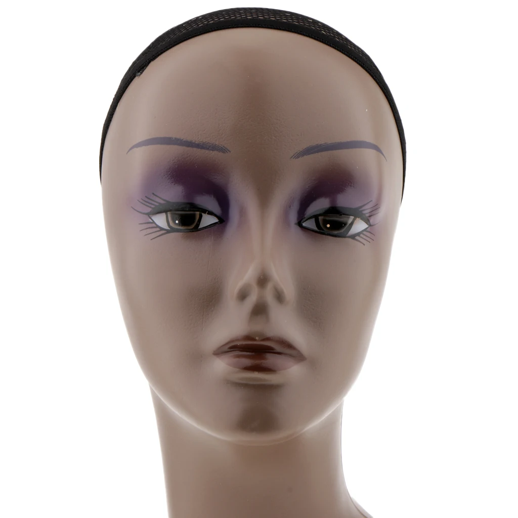 21 'ABS черный женский манекен голова бюст парик шляпа ювелирные изделия шарф