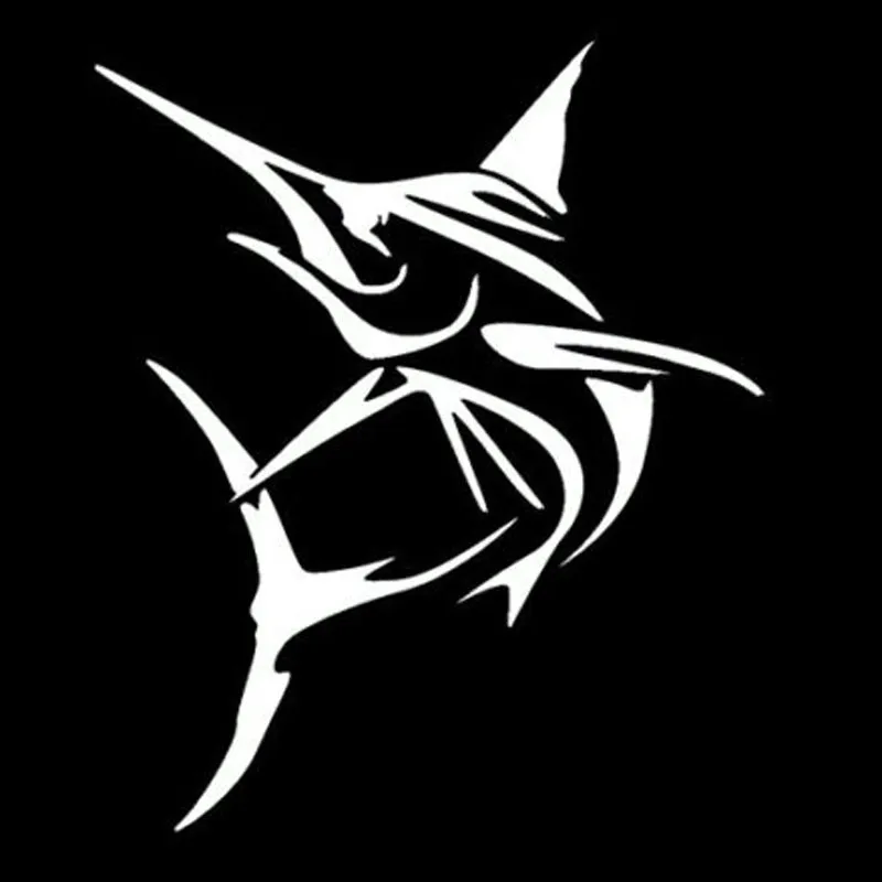12 7*15 1 см Marlin Fish большой меч рыба наклейки для стайлинга автомобиля модный