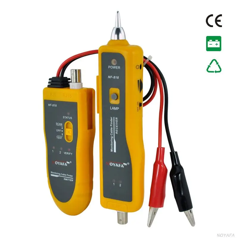 Профессиональный Кабель UTP Тестер Сетевой Tracker Кабельных Сетей RJ45 RJ11 BNC NF818 (не