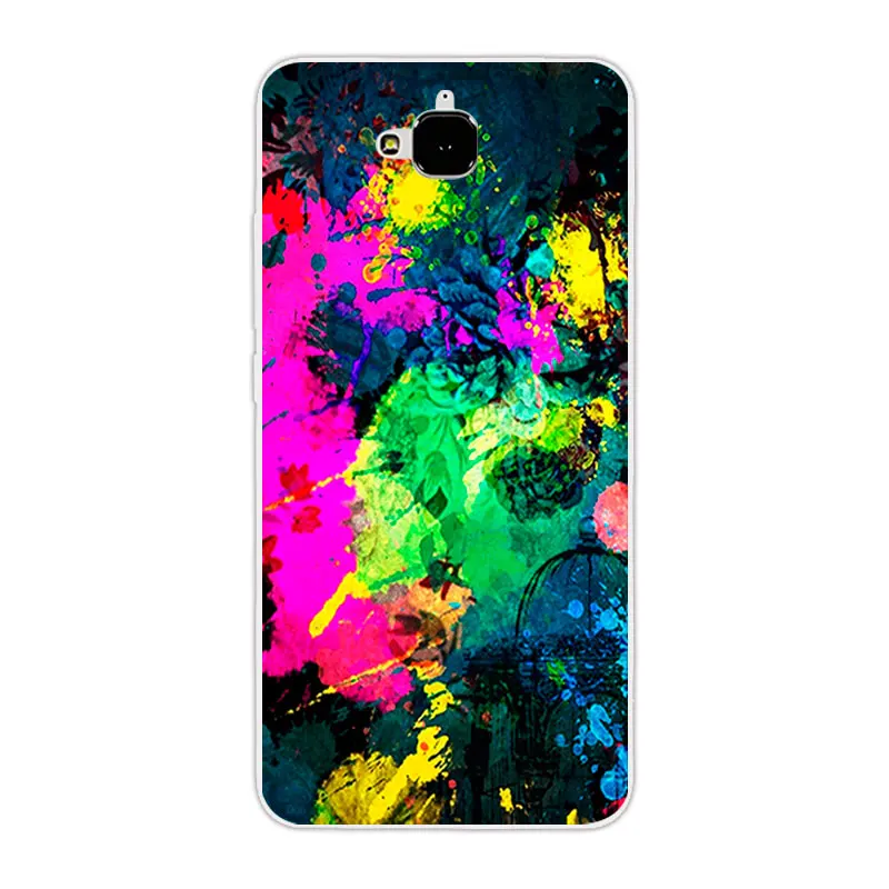 Чехол для Huawei Honor 4C Pro чехол из ТПУ с изображением цветов и собак Y6 5 Holly 2 Plus Play 5X |