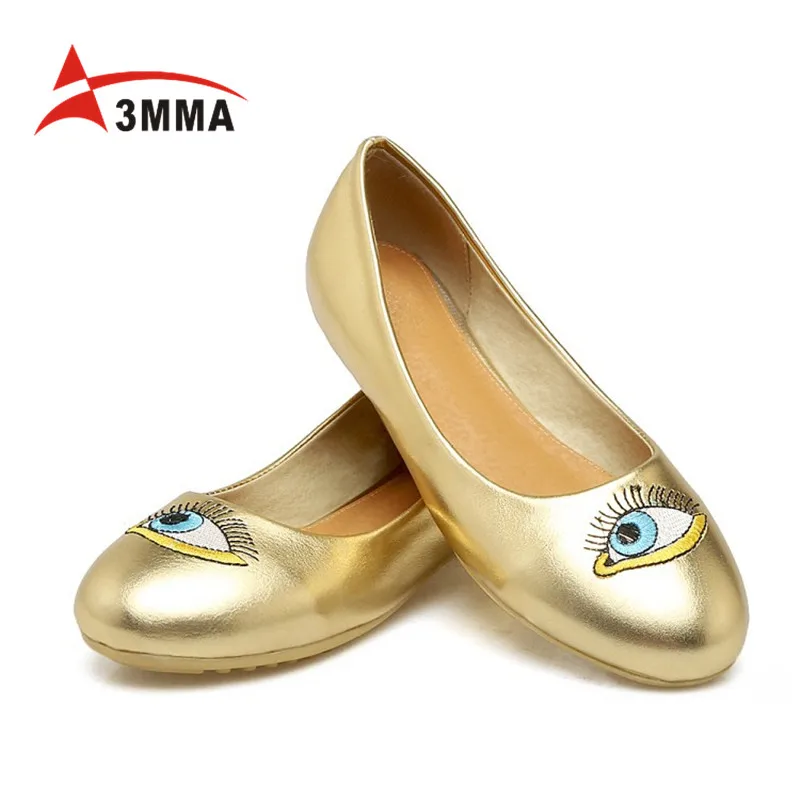 3MMA Топ Женщин Конструктора Квартиры Оксфорд Повседневная Обувь Женщина Весна