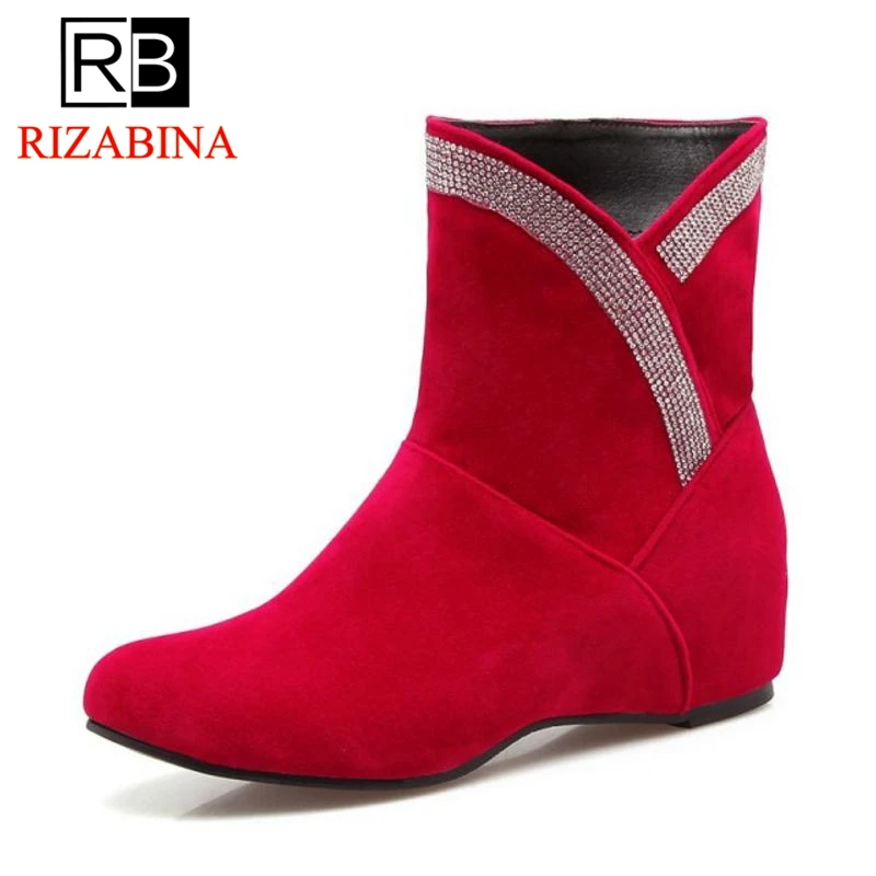RizaBina/размеры 30 50 4 вида цветов ботильоны женская обувь шикарная зимняя