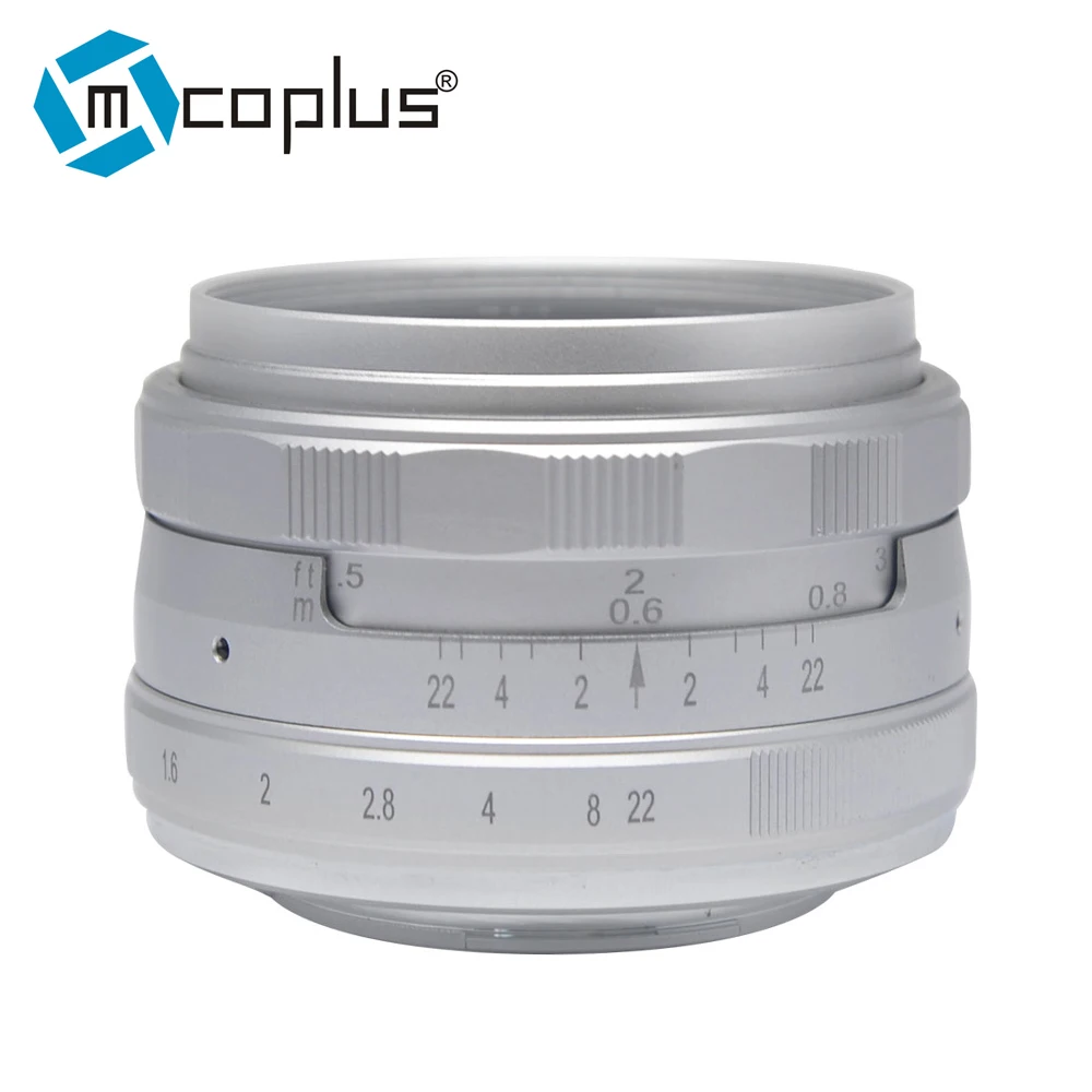 Mcoplus 35 мм F/1 6 Большая диафрагма ручная фокусировка объектив фотоэлемент для FUJI X