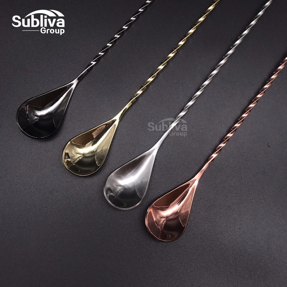 300 мм искусственная ложка из нержавеющей стали трость для кофе коктейля брикет