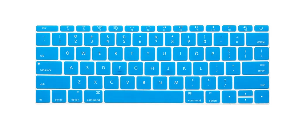 Lake Blue Защита клавиатуры США для Macbook 12 retina силиконовый чехол для клавиатуры Macbook Pro 13 без сенсорной панели A1708 13,3 защита кожи - Цвет: Lake Blue