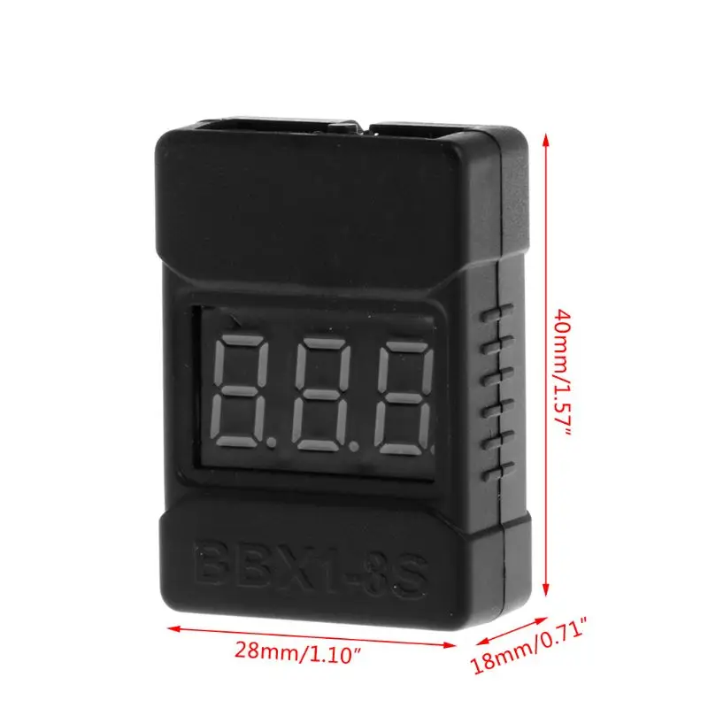 BX100 тестер напряжения Checker светодиодный сигнал низкого напряжения для 1~ 8S Lipo батареи Вольтметр для RC модели самолета лодки