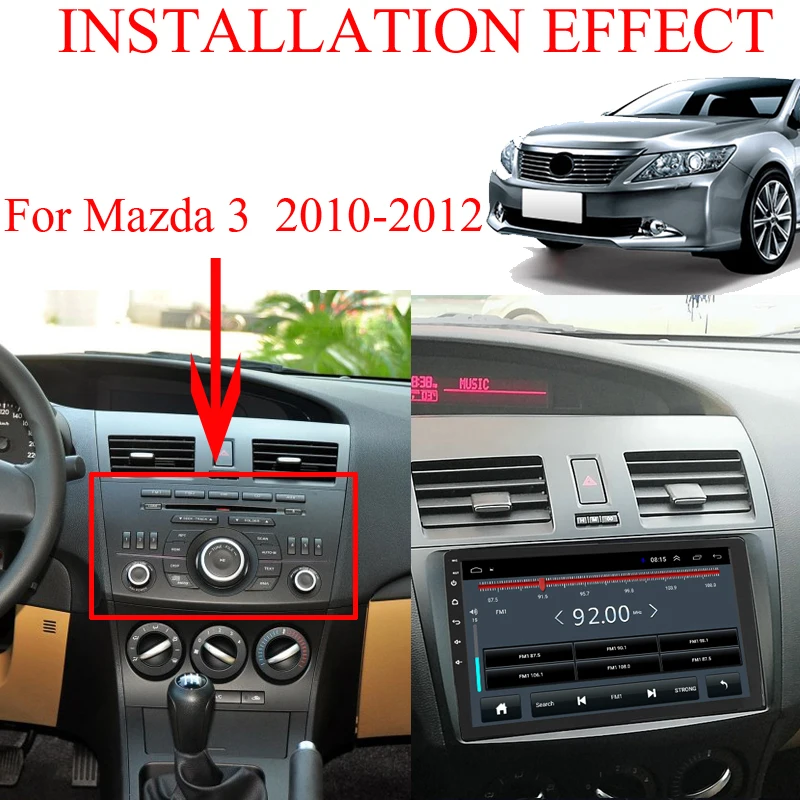 Android 8 1 Автомобильный мультимедийный dvd плеер для Mazda 3 2004 2013 с автомобильным GPS