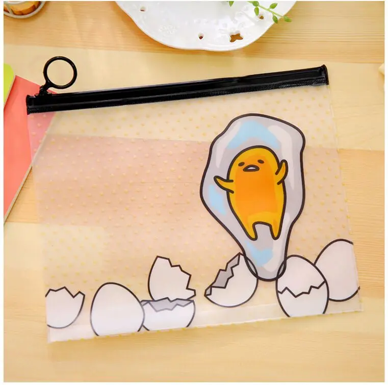 1 2 стиля мультфильм Gudetama ленивое яйцо ПВХ Сумка для документов папка канцелярские принадлежности органайзер для подачи продукции школьные офисные принадлежности 1 шт - Цвет: 1