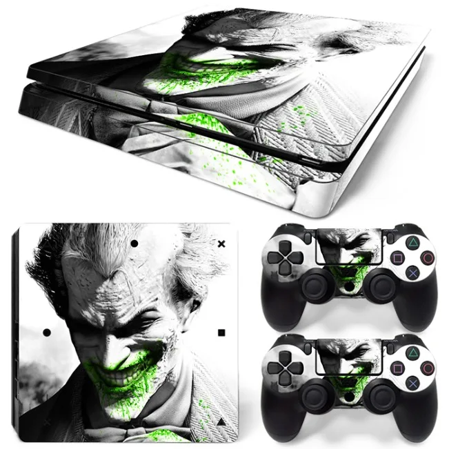 Джокер различных шаблон для PS4 Slim Decal наклейку кожи всего тела для PS4 Slim консоли и 2 Пульты ДУ для игровых приставок