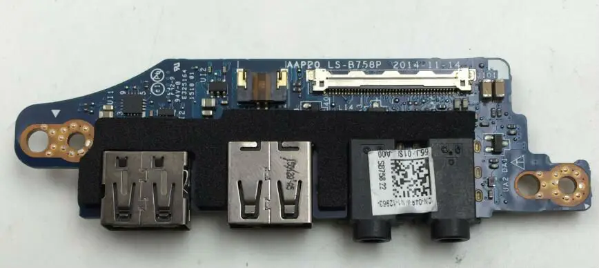 Оригинальный оригинальный для DELL Alienware M15X 17 R2 IO USB плата аудио-порта LS-B758P AAP20 CN-04RWN1