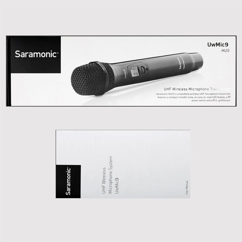 Saramonic UWMIC9 вещания UHF камера беспроводной петличный микрофон системы Передатчики+ один приемник для DSLR видеокамеры