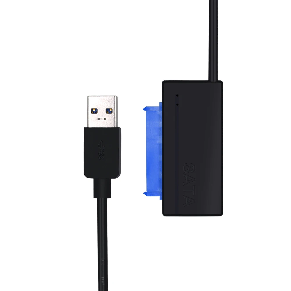 TISHRIC Новейший черный USB 3 0 до 7 + 15 22Pin SATA кабель адаптер для 2 5 ''SSD HDD жесткий диск