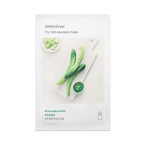 My Real Squeeze Mask, 10 шт., маска для лица, уход за кожей, отбеливающая маска для лица, увлажняющая, контроль кожного сала, разглаживающая кожу, корейская косметика