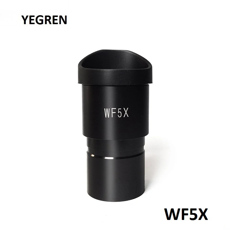 Ударопрочное обзорное WF5X окуляра для стерео микроскоп с резиновой глаз чашки
