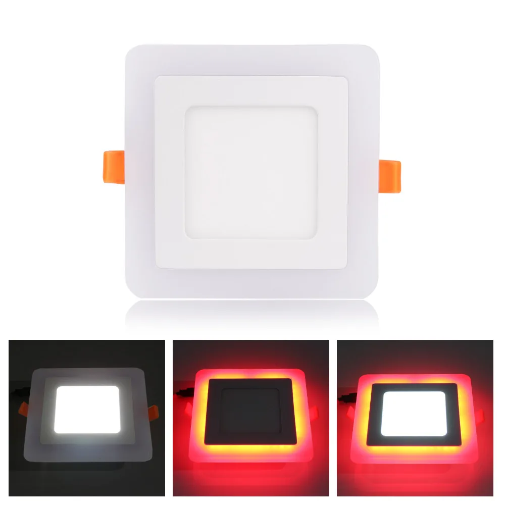 Светодиодсветильник панель RGB 6 Вт/9 Вт/16 Вт/24 Вт ультратонкая Встраиваемая