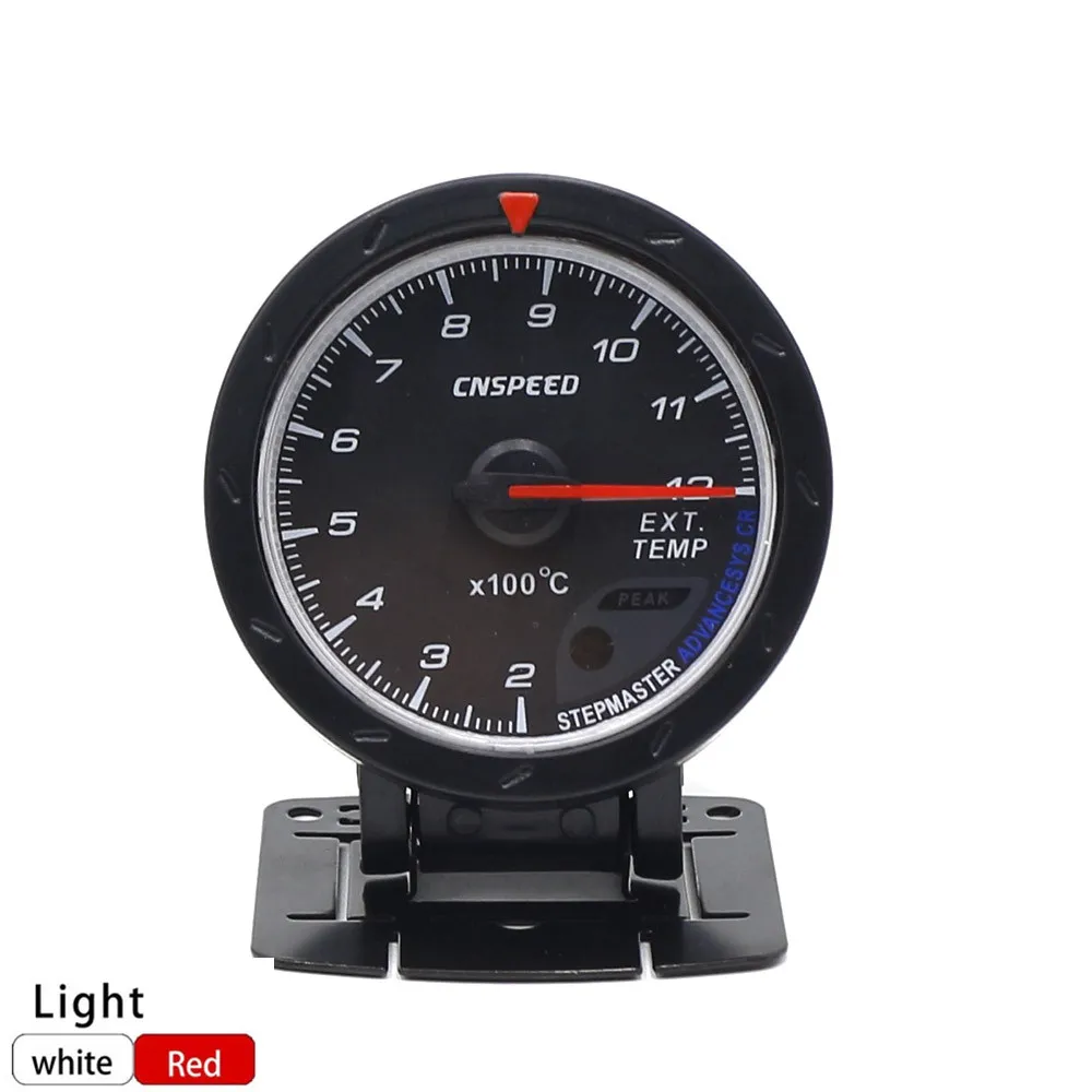EGT Temp Gauge CNSPEED 60 мм вольт метр Температура воды Температура масла Датчик турбо Boost датчик масла пресс метр выхлопных газов датчик температуры EGT/EXT Вакуумный датчик - Цвет: EGT Temp Gauge