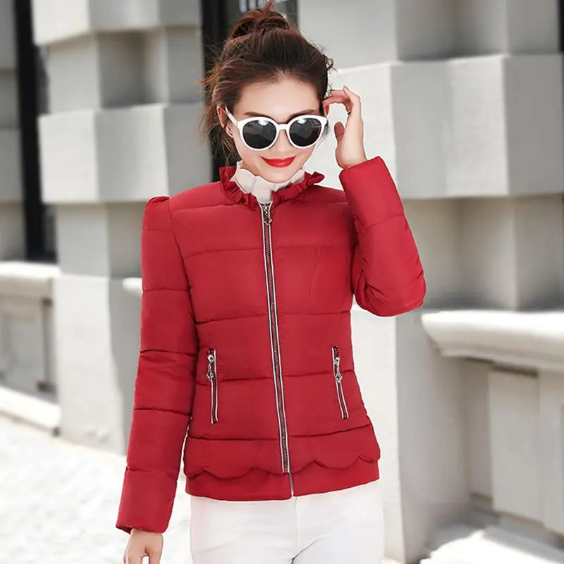 Новинка зимы 2020 Женская хлопковая куртка короткая модная тонкая парка с длинным