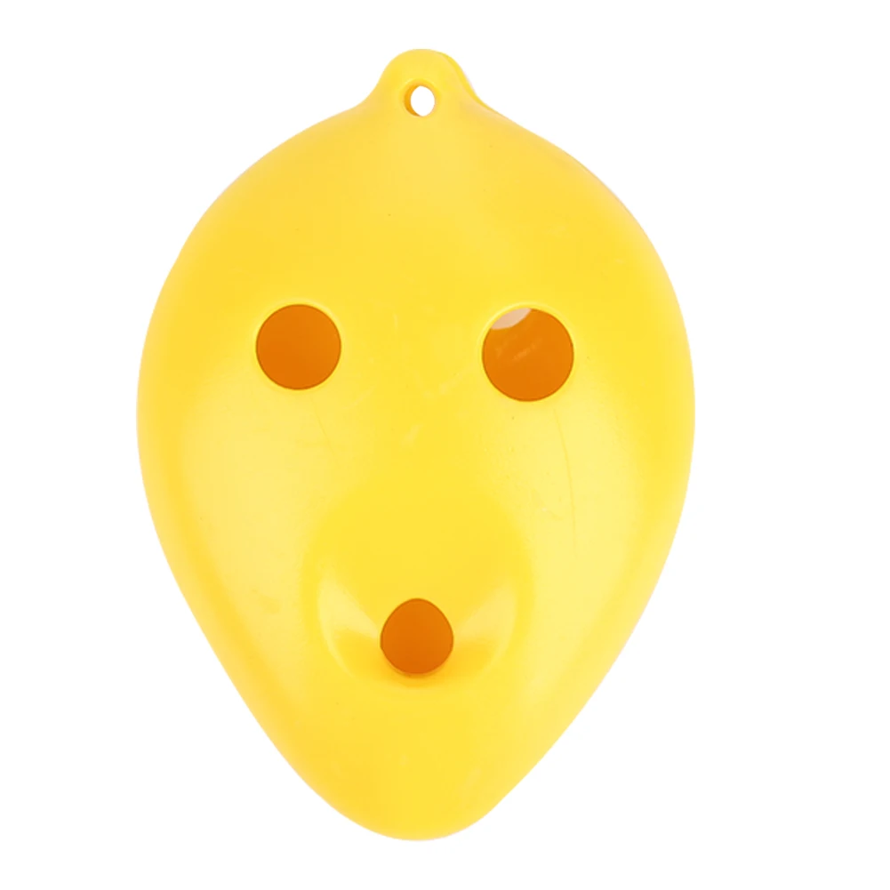 Yellow Ocarina Фарфоровая керамика пластик C мелодия начинающих обучение 6 отверстий прочные духовые инструменты игрушки белая глина практичный треск - Цвет: Yellow