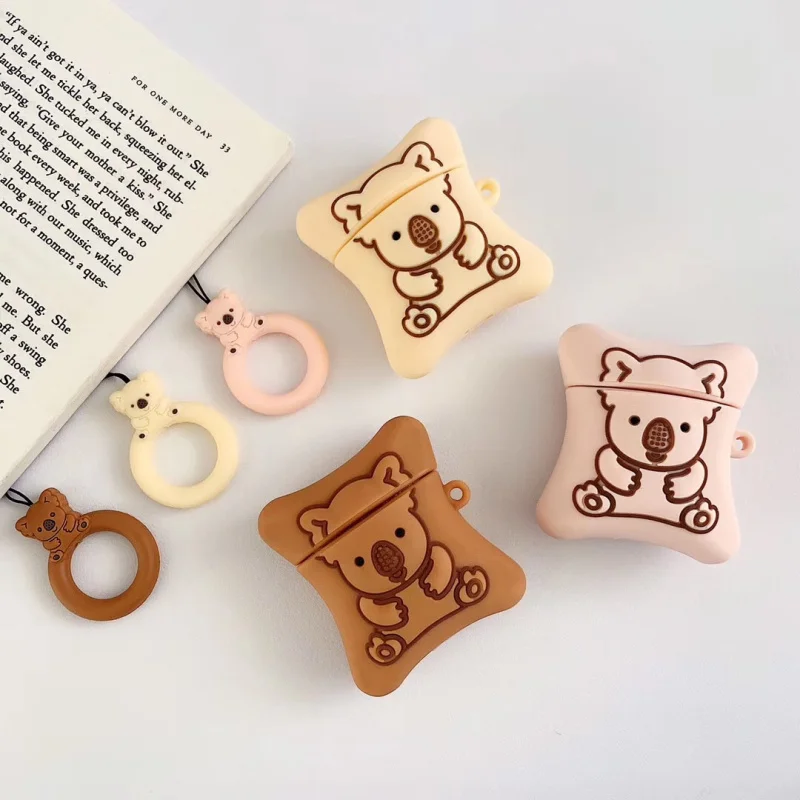 Новый чехол для AirPods с милым мультяшным силикагелем наушников s Apple Airpods защита от