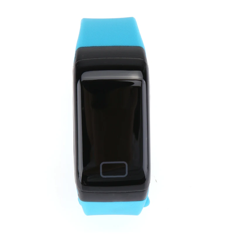 Blue F1 Bluetooth Smart часы Водонепроницаемый спортивный браслет, шагомер сердечного ритма Мониторы калорий caculating для IOS телефонах Android - Цвет: Blue