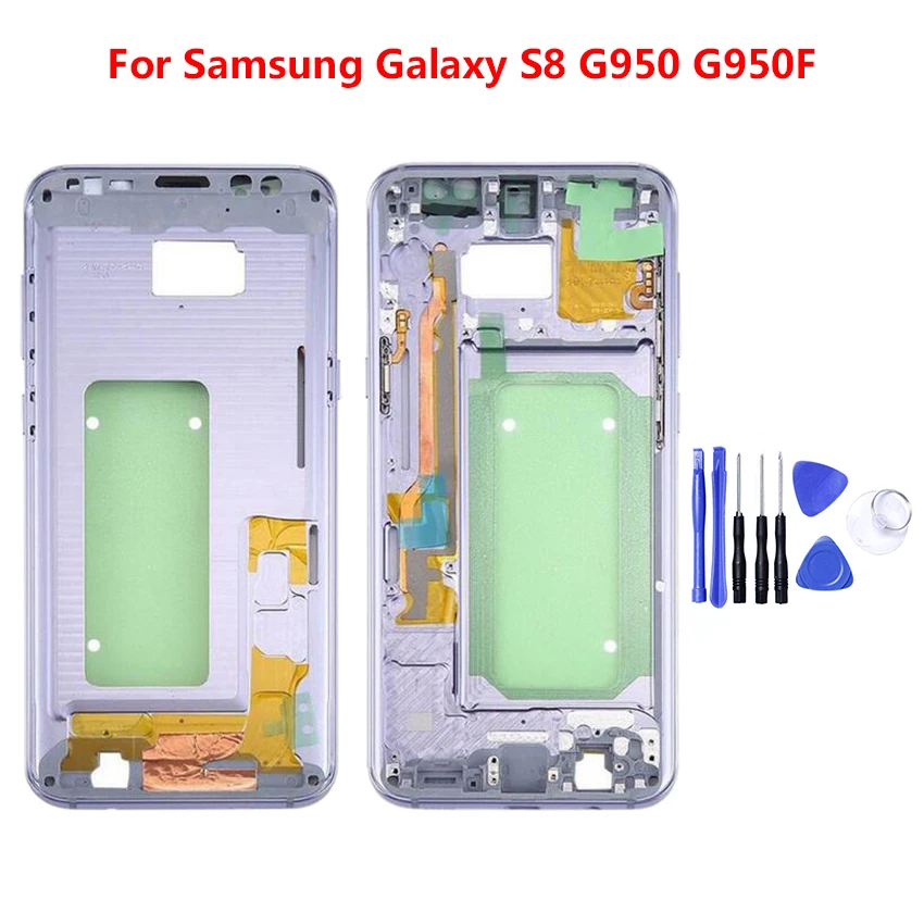 Высокое Качество Средняя рамка Корпус Шасси для Samsung s8 plus G950 G955 крышка пластина