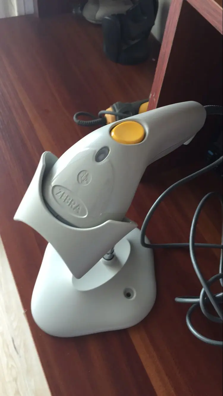 Oringinal сканер штрихкодов Zebra/SYMBOL LS1203 USB(PC) в комплекте 7-дюймовый прямой кабель с
