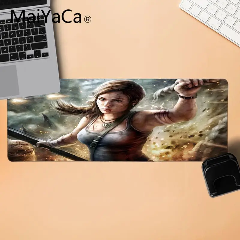 Коврик для мыши MaiYaCa Lara Croft Tomb Raider Reborn Office геймерский коврик прочный мягкий
