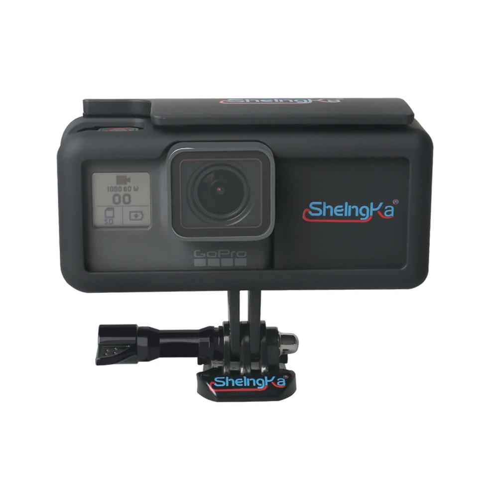 Черная дополнительная батарея для GoPro Hero 5 6 7 + водонепроницаемый корпус каркас
