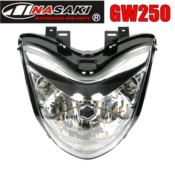 Передние фары Haojue для Suzuki GW250 сборки аксессуары мотоциклов бесплатная