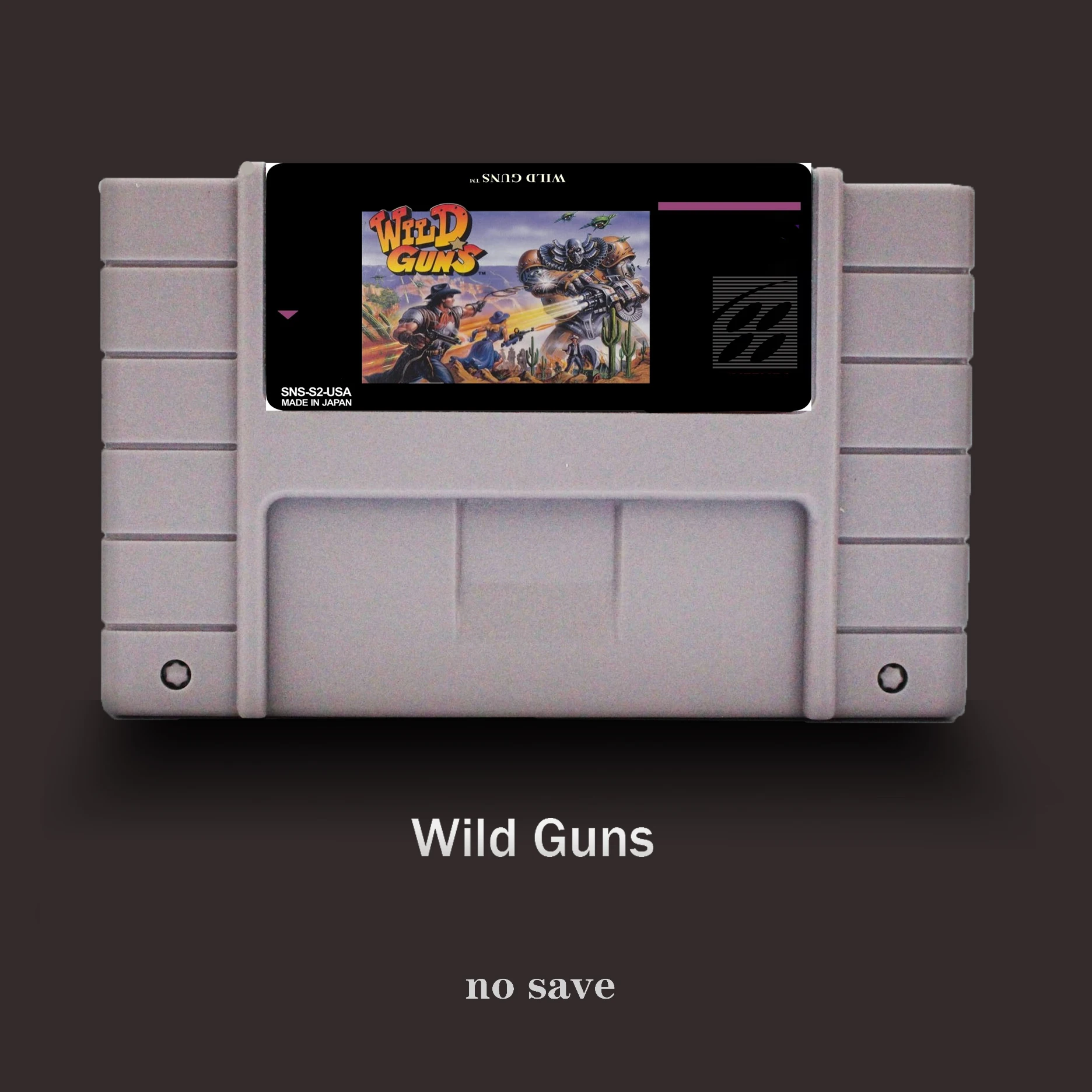 Wild Guns 16 бит для NTSC игровой плеер большая серая игровая Карта|Картриджи| |
