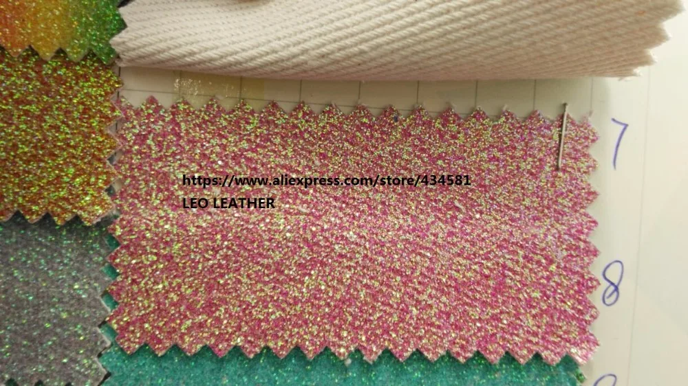 Радуга Блеск кожа ткань для обуви сумки диван банты и DIY аксессуары P1207| |