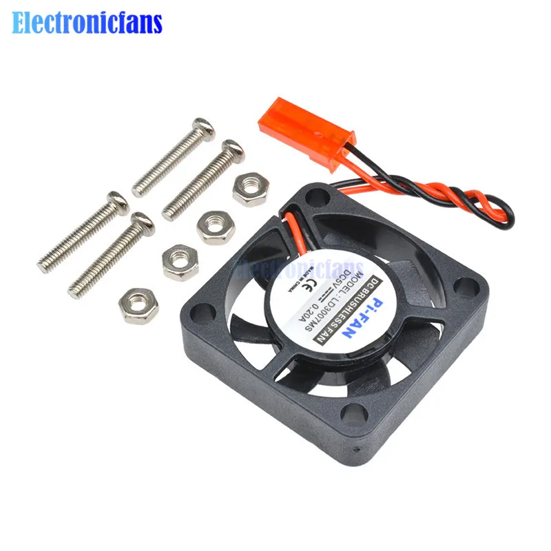 Вентилятор охлаждения для Raspberry Pi Model B + / 2/3 1 шт. 5 В 0 2 а с винтами детали|fan 5v|raspberry pi