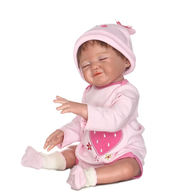 Реалистичная силиконовая кукла-реборн ручной работы виниловая кукла-смайлик для
