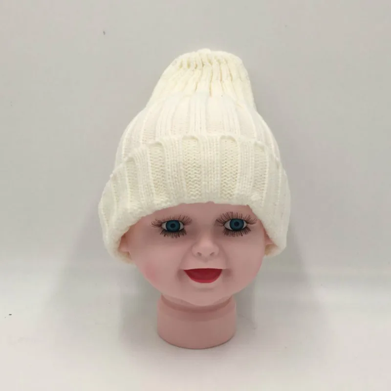 Whathere in shower детская вязаная шапочка для мальчиков и девочек красная белая черная