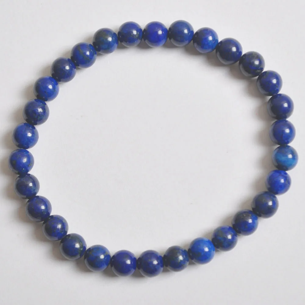 Lapis 6 мм Лабрадорит/Зеленый Малахит/кристалл/Песчаник/Лапис/Сердолик/Howlite/тигровый глаз браслет стрейч-бижутерия в подарок 1 шт - Окраска металла: Lapis