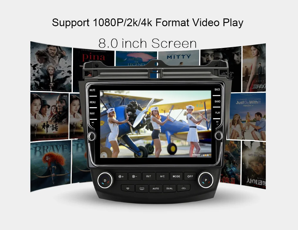 Штатная магнитола для Хонда Аккорд 7 Honda Accord 7 CM UC CL 2005 2006 2007 2008 Android 9.0, до 8-ЯДЕР, до 4+ 64ГБ 32EQ+ DSP 2DIN автомагнитола 2 DIN DVD GPS мультимедиа автомобиля головное устройство