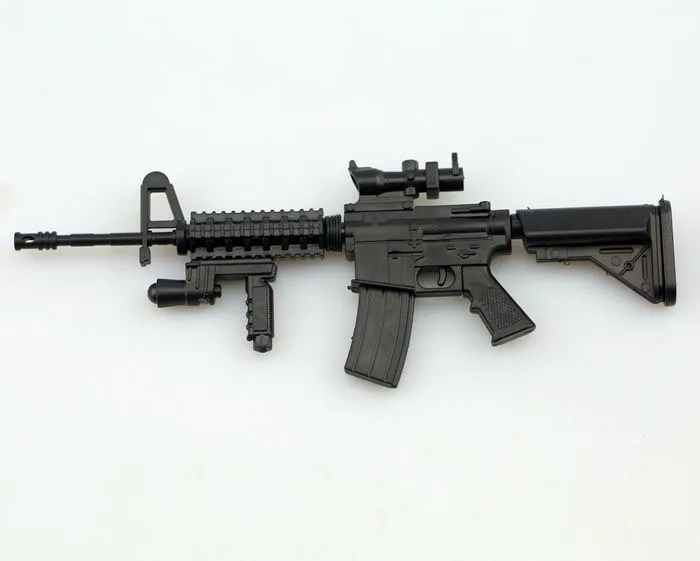 1:6 MK18 карабин Штурмовая винтовка пистолет пластиковый Собранный огневой модели головоломки для 1/6 солдат военное оружие строительные блоки