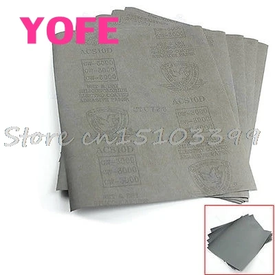 

5 Sheets Sandpaper 3000 Grit Waterproof Paper 9"x11" Wet/Dry Silicon Carbide Drop Ship