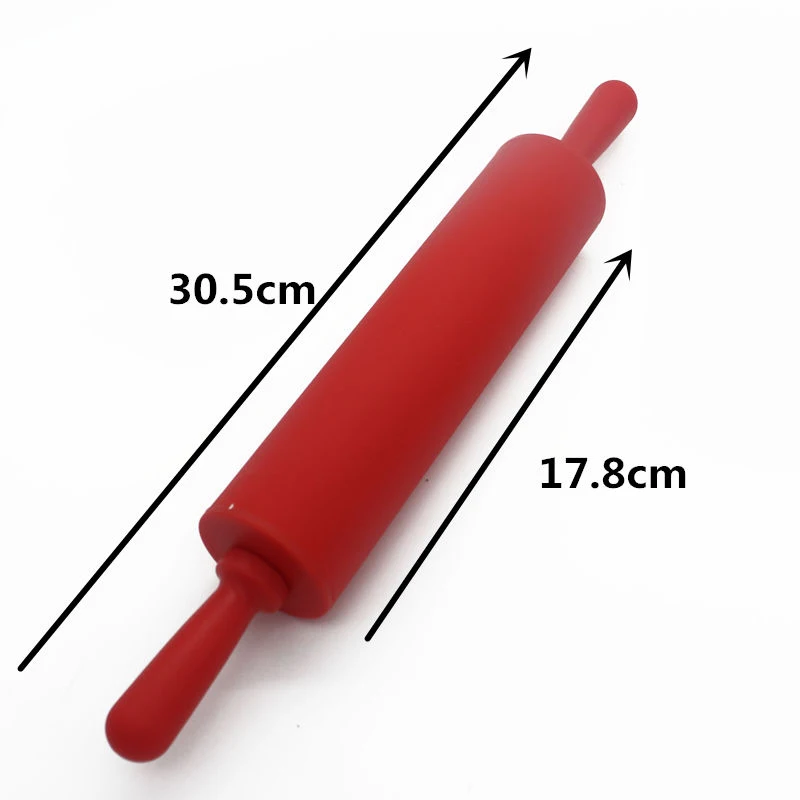 

Silicone Dough Roller Middle Size Rolling Pin Colorful Pastry Tool
