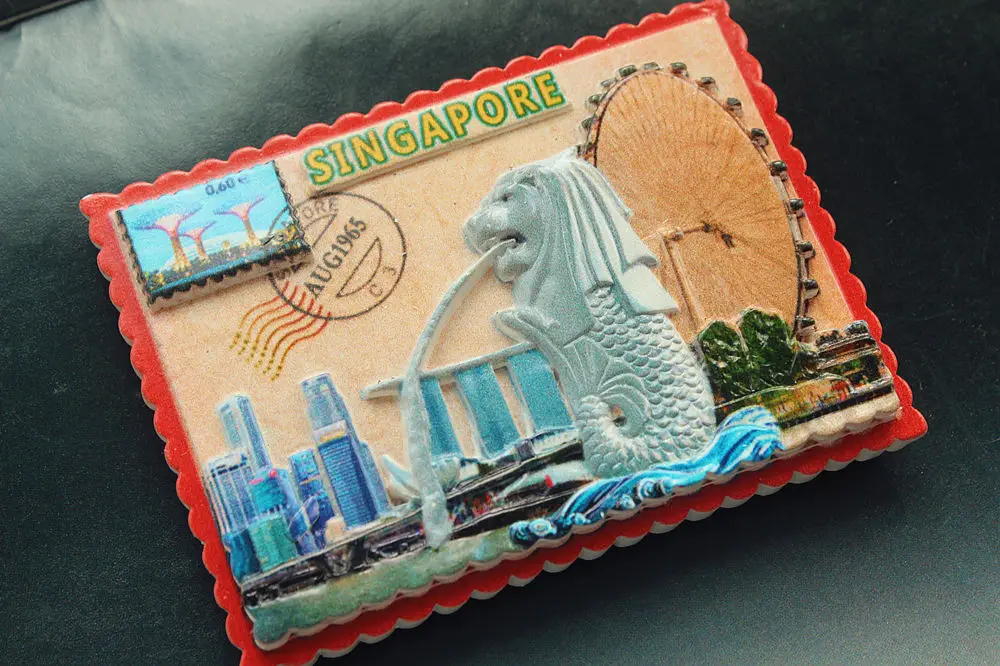 Сингапур Merlion Park туристический сувенир для путешествий 3D декоративный магнит