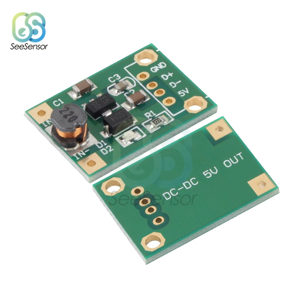 

Повышающий мини-преобразователь питания для Arduino, 600 мА, 2 шт.