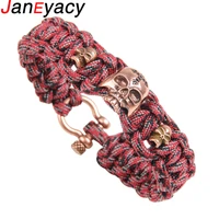 2018 climbing outdoor survival bracelet womens brand bracelet mens wrap umbrella rope multifunctional bracelet hombres pulsera