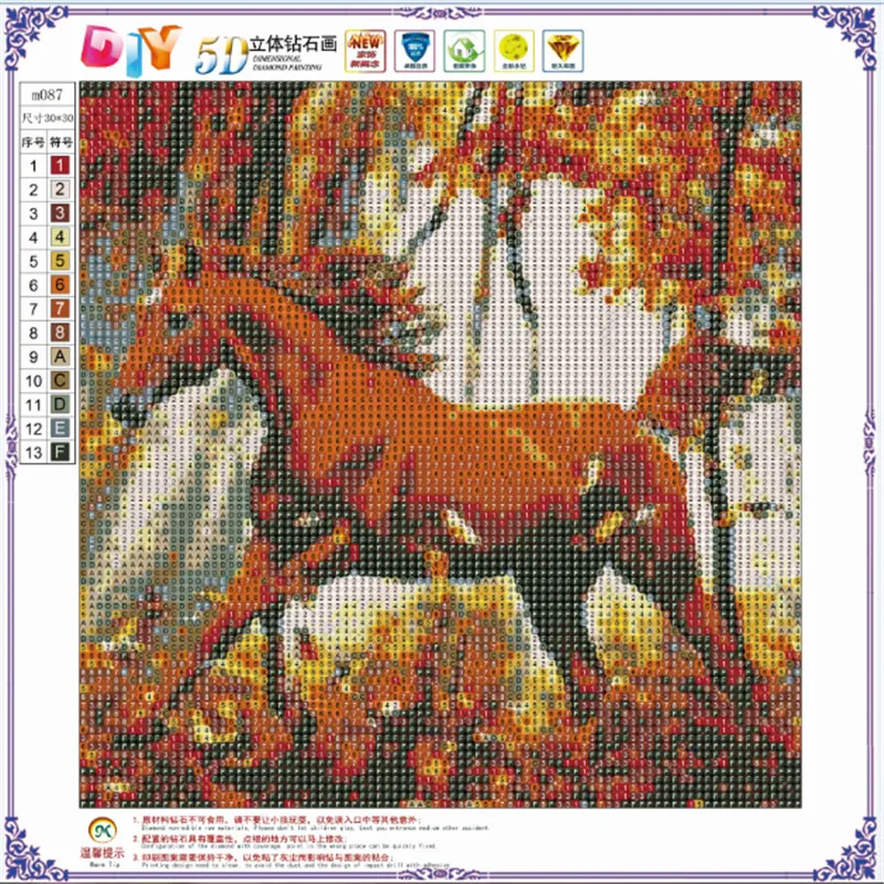 5d diy Полная Алмазная вышивка крестиком животное лошадь 3D Алмазная вышивка художественный комплект для домашнего декора