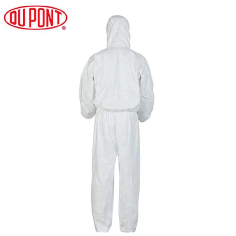 1422A Dupont Tyvek Защитный Комбинезон Одноразовые эластичные манжеты прилагается капюшон антистатические химические всплеск одежда Анти Пыль