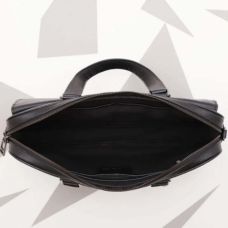 Деловая Мужская сумка повседневная из натуральной кожи большой