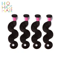wowigs hair peruvian body wave 100 human hair weaving 4 pcs remy hair free shipping natural color